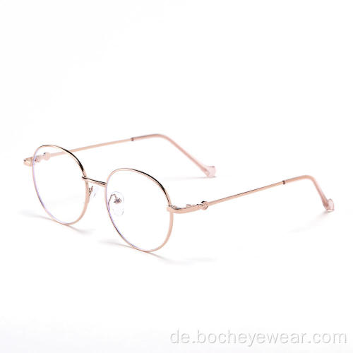 Designer-Gaming-Brille mit optischem Metallrahmen Anti-Blaulicht